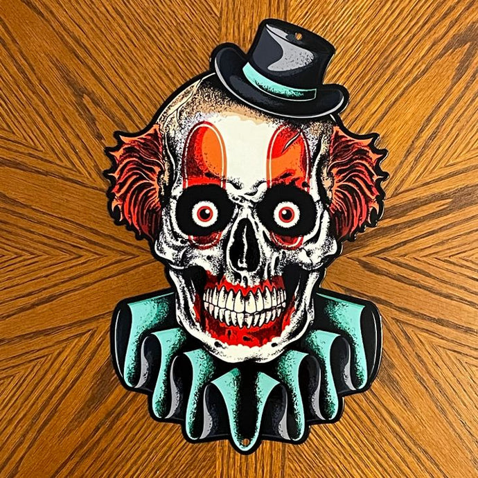 Bones the Clown Metal Sign / Wall Art