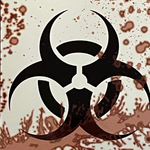 Caution Biohazard Metal Sign/Wall Art