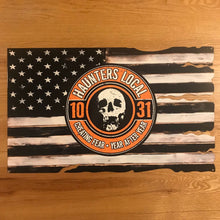 Load image into Gallery viewer, Haunters Local 1031 American Flag Metal Sign / Wall Art