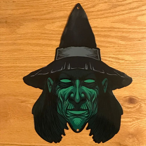Evil Witch Metal Sign / Wall Art