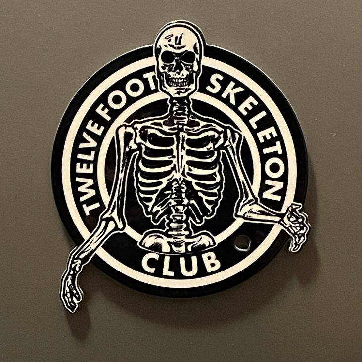Twelve Foot Skeleton Club Magnet