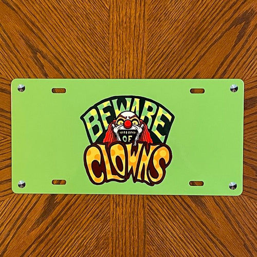 Beware of Clowns License Plate