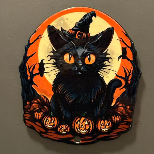 Black Cat Magnet