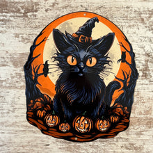 Load image into Gallery viewer, Black Cat Metal Sign / Wall Art