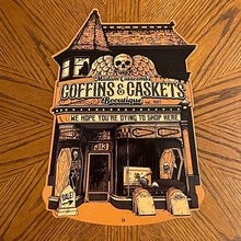 Load image into Gallery viewer, Coffins &amp; Caskets Metal Sign / Wall Art