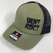 Load image into Gallery viewer, Haunt Addict Embroidered Cotton-Poly Mesh Back Cap