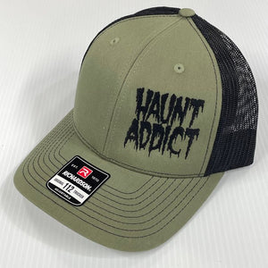 Haunt Addict Embroidered Cotton-Poly Mesh Back Cap