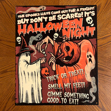 Load image into Gallery viewer, Halloween Night Metal Sign / Wall Art