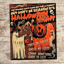 Load image into Gallery viewer, Halloween Night Metal Sign / Wall Art