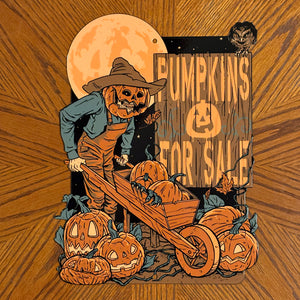 Pumpkins For Sale Metal Sign / Wall Art