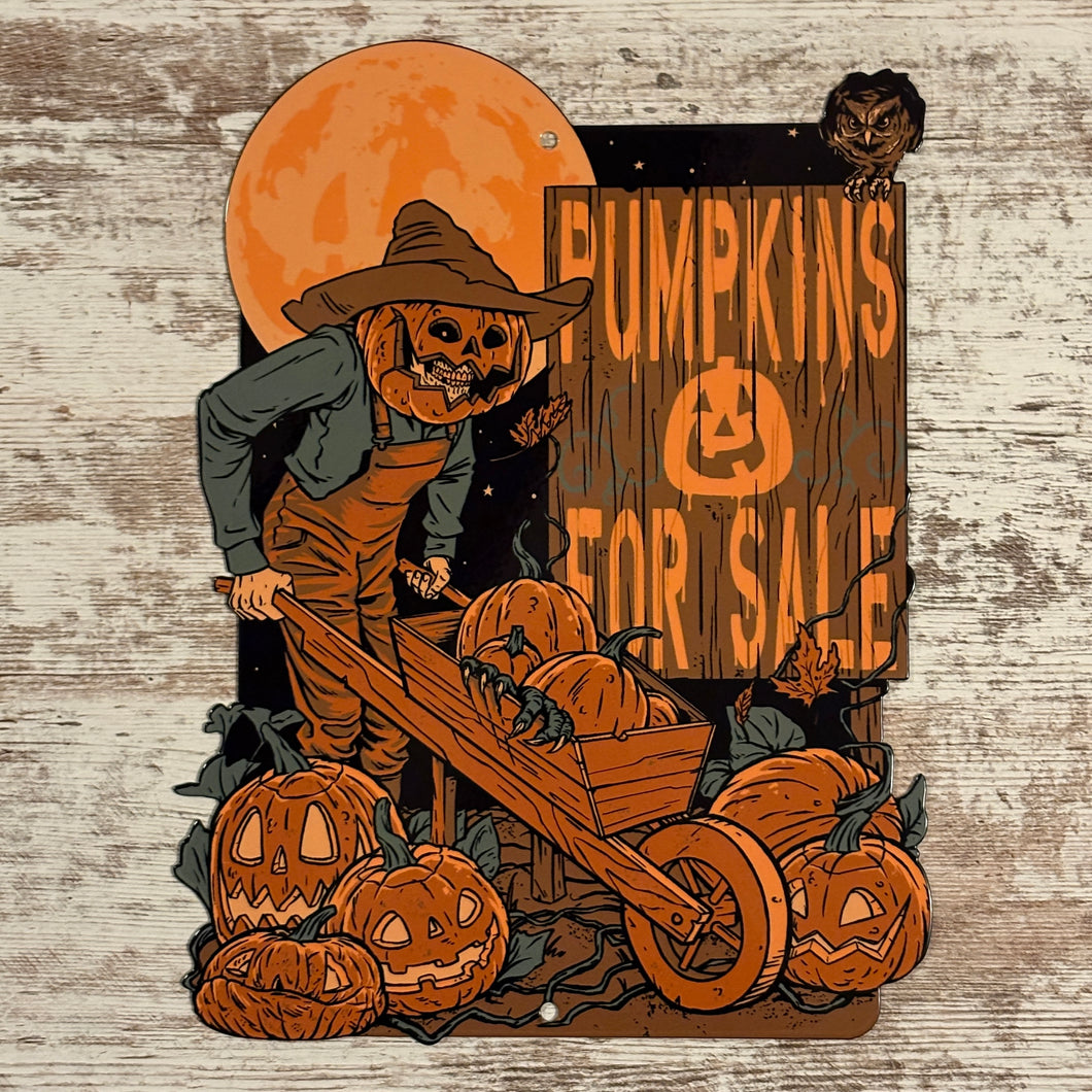 Pumpkins For Sale Metal Sign / Wall Art
