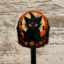 Load image into Gallery viewer, Black Cat Pot Stake