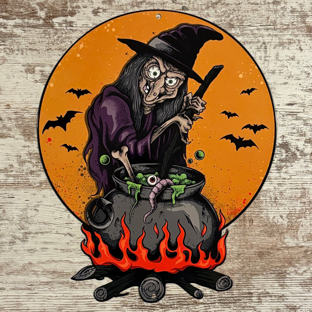 Witch's Brew Metal Sign / Wall Art