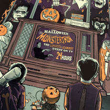 Load image into Gallery viewer, Halloween Monsterthon Metal Sign / Wall Art