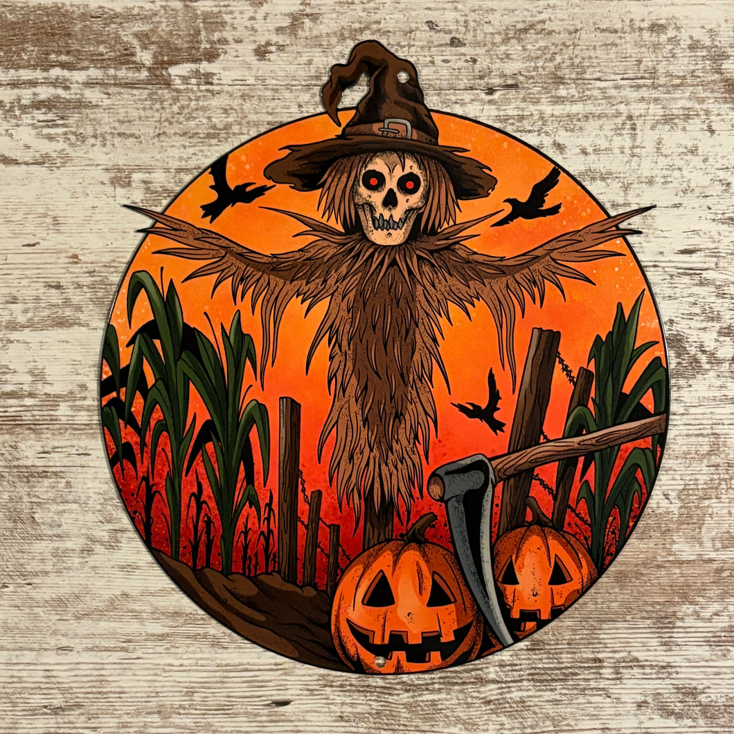 Scarecrow Metal Sign / Wall Art