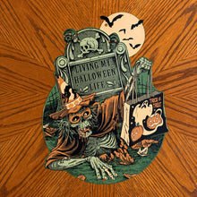 Load image into Gallery viewer, Living My Halloween Life Metal Sign / Wall Art