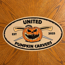 Load image into Gallery viewer, United Pumpkin Carvers Metal Sign / Wall Art