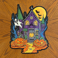 Load image into Gallery viewer, Spooky House Metal Sign / Wall Art