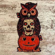 Load image into Gallery viewer, Halloween Is A Hoot Metal Sign / Wall Art