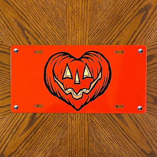 I Love Halloween License Plate
