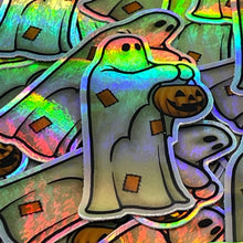 Load image into Gallery viewer, Patches the Ghost Holographic Sticker