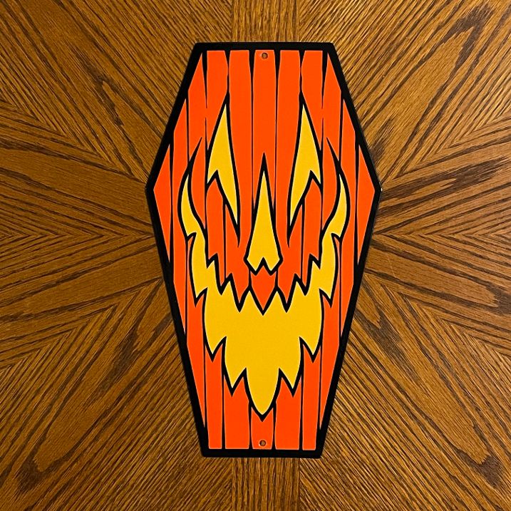 Pumpkoffin Metal Sign / Wall Art
