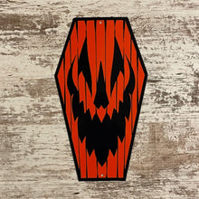Load image into Gallery viewer, Pumpkoffin Metal Sign / Wall Art
