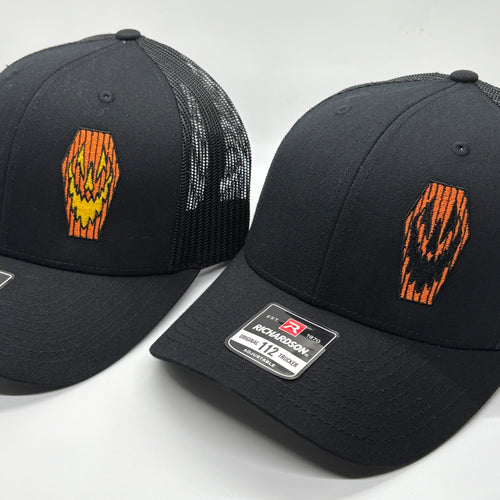 Pumpkoffin Embroidered Cotton-Poly Mesh Back Cap
