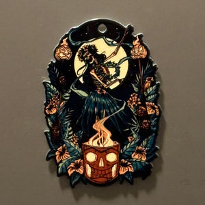 Tiki Skeleton Magnet