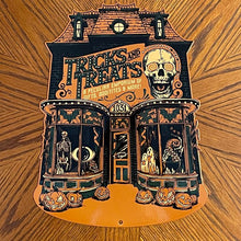 Load image into Gallery viewer, Tricks And Treats Metal Sign / Wall Art