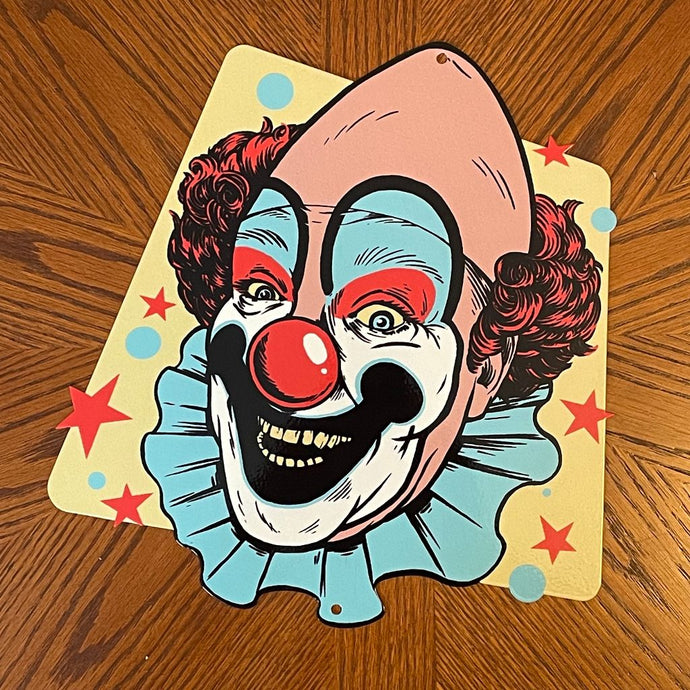 Circus Clown w/background Metal Sign / Wall Art