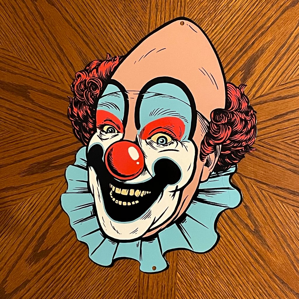 Circus Clown Metal Sign / Wall Art