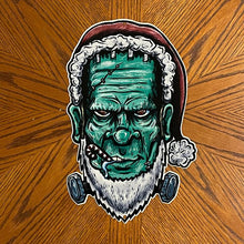 Load image into Gallery viewer, Frankenclaus Metal Sign / Wall Art
