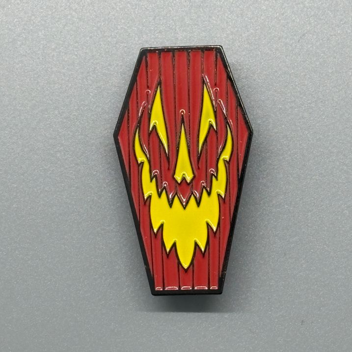 Pumpkoffin Enamel Pin