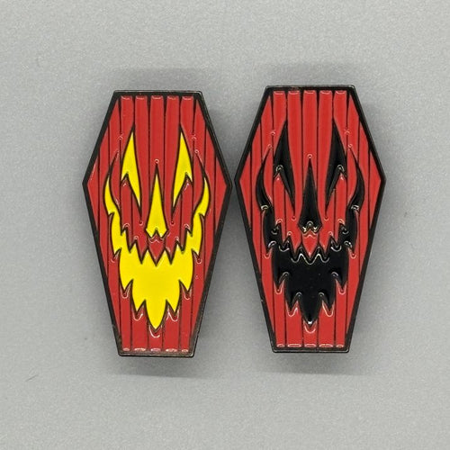 Pumpkoffin Enamel Pin