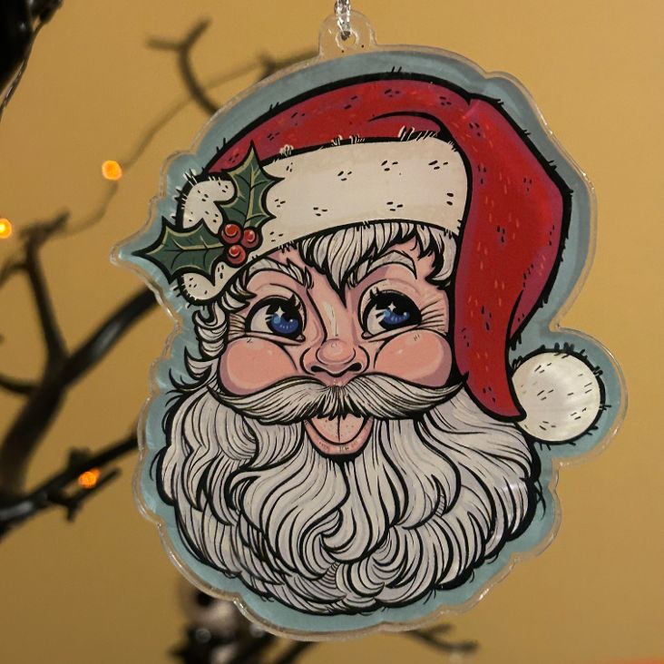 Santa Acrylic Ornament