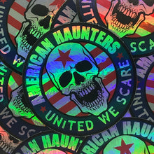 Load image into Gallery viewer, American Haunters Holographic Logo Sticker