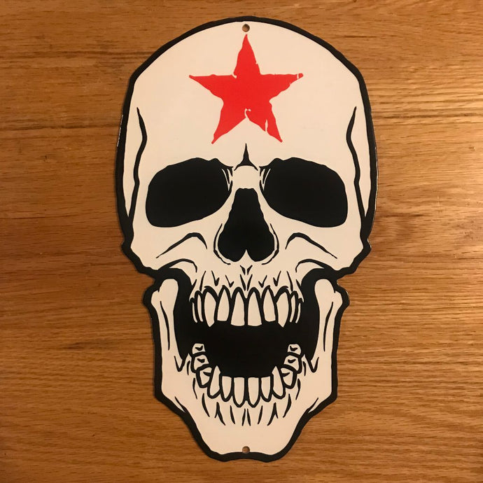 American Haunters Skull Metal Sign/Wall Art