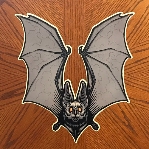 Batty Metal Sign / Wall Art