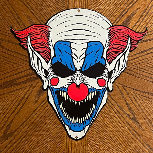 Creepy Clown Metal Sign / Wall Art