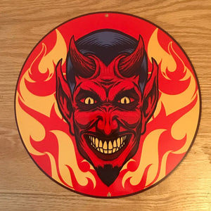 Flaming Devil Metal Sign / Wall Art