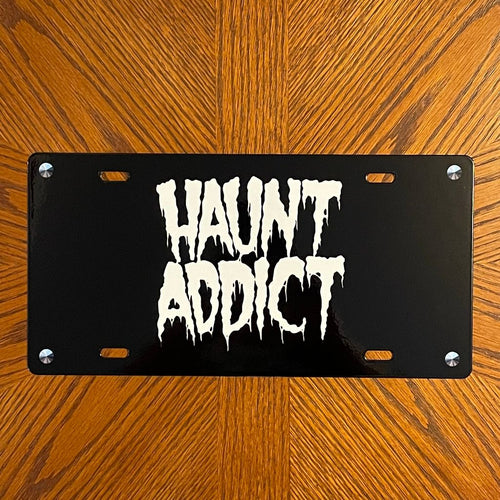 Haunt Addict License Plate