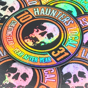Haunters Local 1031 Holographic Logo Sticker