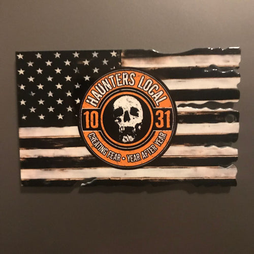 Haunters Local 1031 American Flag Magnet