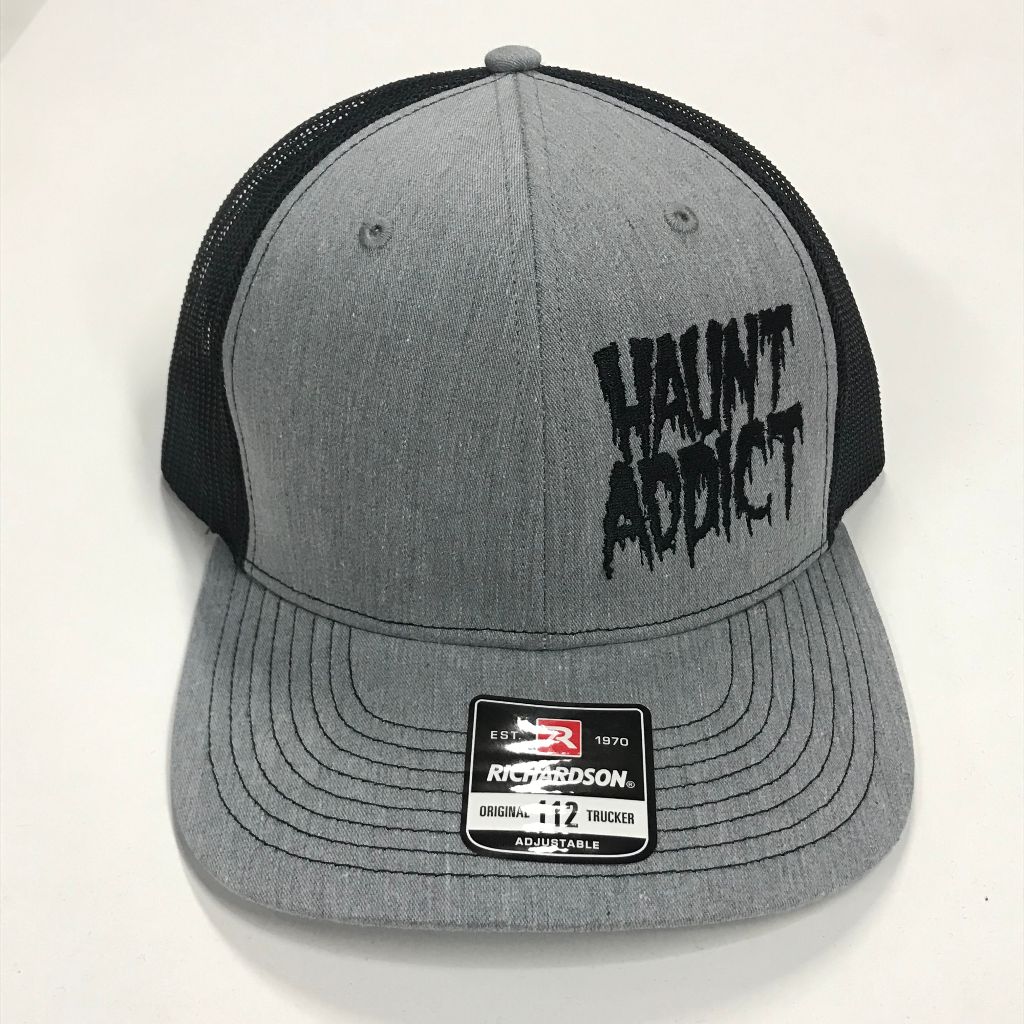 Haunt Addict Embroidered Cotton-Poly Mesh Back Cap