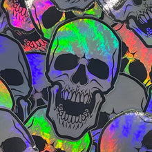 Load image into Gallery viewer, Screaming Skull Holographic Sticker