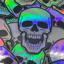 Load image into Gallery viewer, Screaming Skull Holographic Sticker