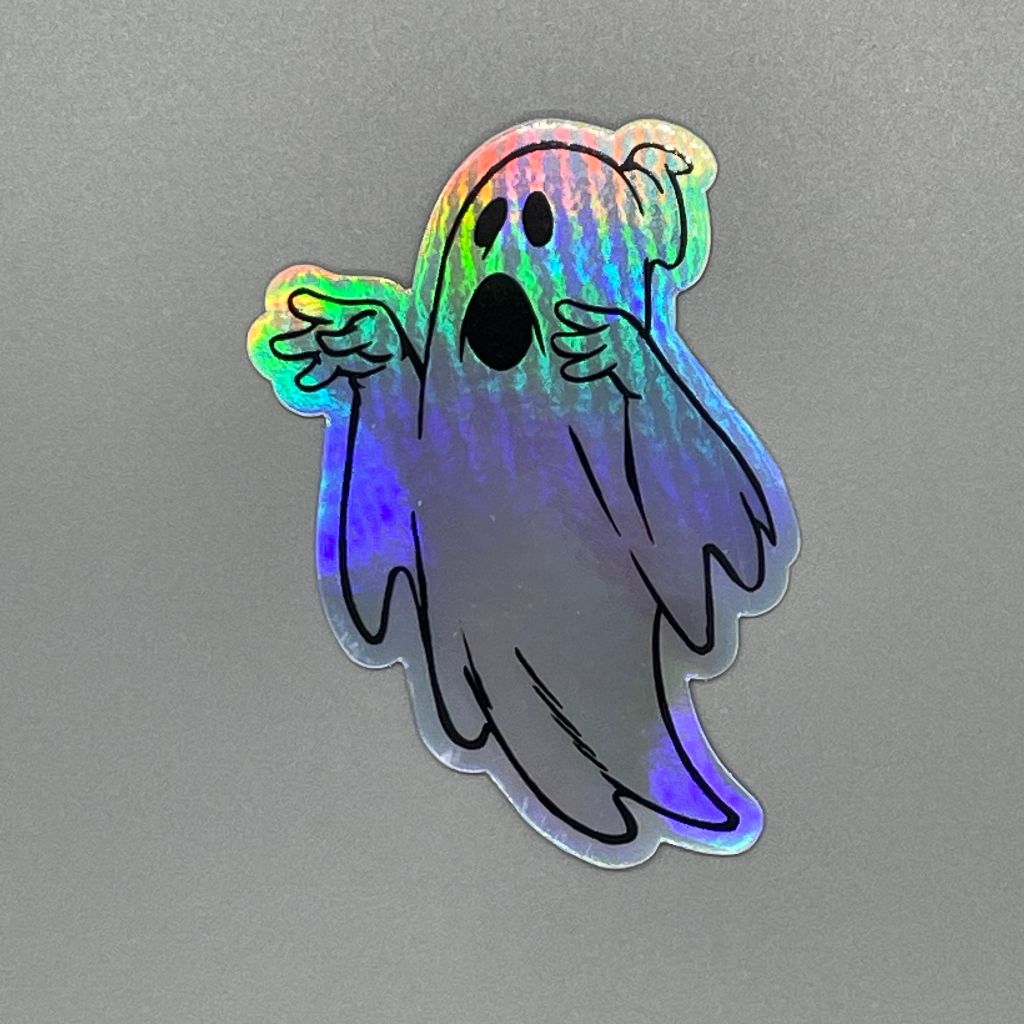 Lil' Ghostly Holographic Sticker