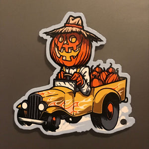 Pumpkin Truckin' Magnet