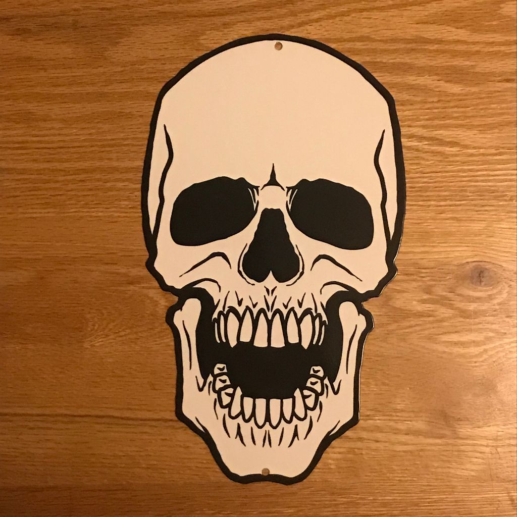 Screaming Skull Metal Sign/Wall Art